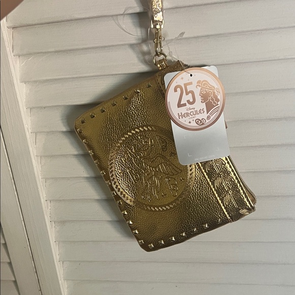 Flying Horse Gold Embossed Hercules zipper Pouches. Walt Disney “5 X 6 1/2” - Picture 6 of 7